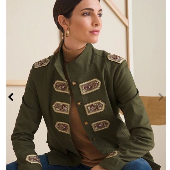NWT Beaded And Embellished Band Jacket - Picture 1 of 10